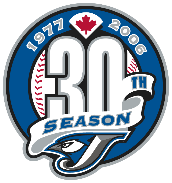 Toronto Blue Jays 2006 Anniversary Logo iron on paper